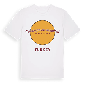 Yeniakçaalan Mahallesi cirkel t-shirt – ekologisk bomull t-shirt från Pinshirt