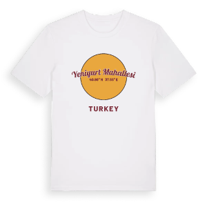Yeniyurt Mahallesi cirkel t-shirt – ekologisk bomull t-shirt från Pinshirt