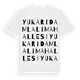 Yukarıdamlalı Mahallesi ordlek t-shirt