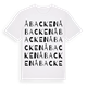 White t-shirt med Åbacken ordlek t-shirt