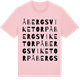 Pink Cotton t-shirt med Åbergsviketorp ordlek t-shirt