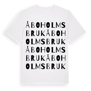 Åboholms bruk ordlek t-shirt – ekologisk bomull t-shirt från Pinshirt