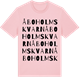 Pink Cotton t-shirt med Åboholms kvarn ordlek t-shirt