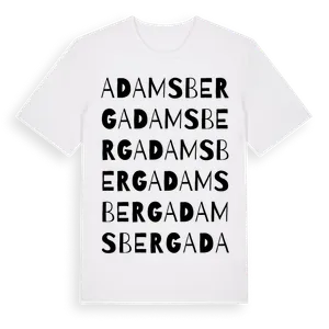 Adamsberg ordlek t-shirt – ekologisk bomull t-shirt från Pinshirt
