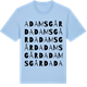 Blue Soul t-shirt med Adamsgård ordlek t-shirt