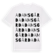 Adamsgård ordlek t-shirt
