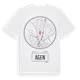 White t-shirt med Agen t-shirt