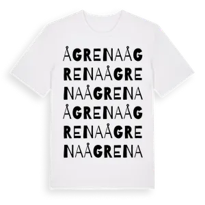 Ågrena ordlek t-shirt – ekologisk bomull t-shirt från Pinshirt