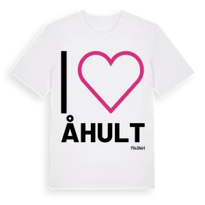 Jag älskar Åhult t-shirt stort tryck – ekologisk bomull t-shirt från Pinshirt
