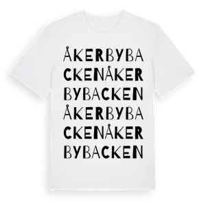 Åkerbybacken ordlek t-shirt – ekologisk bomull t-shirt från Pinshirt
