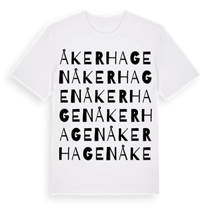 Åkerhagen ordlek t-shirt – ekologisk bomull t-shirt från Pinshirt