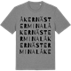 Mid Heather Gray t-shirt med Åkernäs terminal ordlek t-shirt