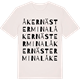 Vintage White t-shirt med Åkernäs terminal ordlek t-shirt