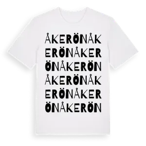 Åkerön ordlek t-shirt – ekologisk bomull t-shirt från Pinshirt