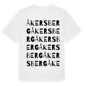 Åkersberg ordlek t-shirt – ekologisk bomull t-shirt från Pinshirt