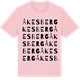 Pink Cotton t-shirt med Åkesberg ordlek t-shirt