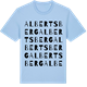Blue Soul t-shirt med Albertsberg ordlek t-shirt
