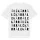 White t-shirt med Ålekärr ordlek t-shirt