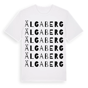 Älgaberg ordlek t-shirt – ekologisk bomull t-shirt från Pinshirt