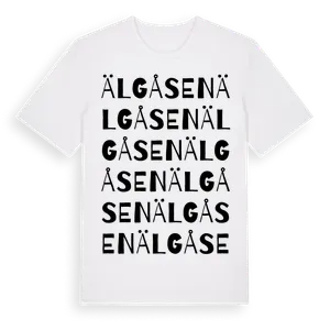 Älgåsen ordlek t-shirt – ekologisk bomull t-shirt från Pinshirt