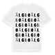 White t-shirt med Älgbo ordlek t-shirt
