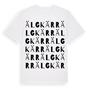 Älgkärr ordlek t-shirt – ekologisk bomull t-shirt från Pinshirt