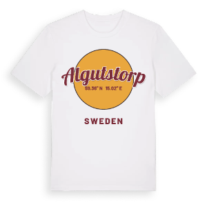 Algutstorp cirkel t-shirt – ekologisk bomull t-shirt från Pinshirt