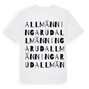 Allmänningarud ordlek t-shirt – ekologisk bomull t-shirt från Pinshirt