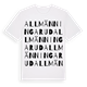 Allmänningarud ordlek t-shirt