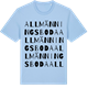 Blue Soul t-shirt med Allmänningsboda ordlek t-shirt