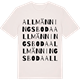 Vintage White t-shirt med Allmänningsboda ordlek t-shirt