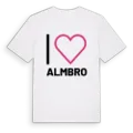Jag älskar Almbro t-shirt stort tryck