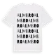 White t-shirt med Almbro ordlek t-shirt