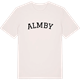 Vintage White t-shirt med Almby böjd t-shirt