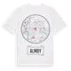 White t-shirt med Almby t-shirt