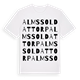 Alms soldattorp ordlek t-shirt
