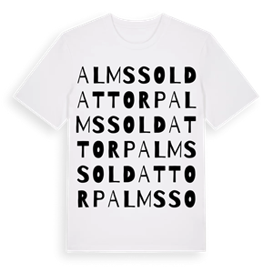 Alms soldattorp ordlek t-shirt – ekologisk bomull t-shirt från Pinshirt