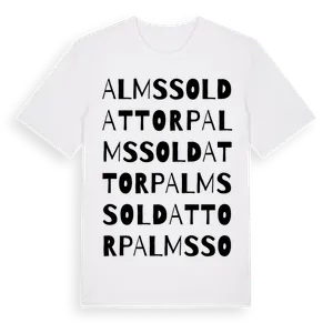 Alms Soldattorp ordlek t-shirt – ekologisk bomull t-shirt från Pinshirt