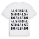 Ålsäng ordlek t-shirt