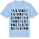 Blue Soul t-shirt med Ålsänge ordlek t-shirt