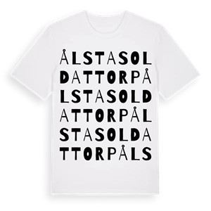 Ålsta soldattorp ordlek t-shirt – ekologisk bomull t-shirt från Pinshirt