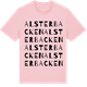 Pink Cotton t-shirt med Alsterbacken ordlek t-shirt