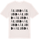 Vintage White t-shirt med Ålunda ordlek t-shirt