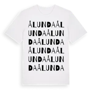 Ålunda ordlek t-shirt – ekologisk bomull t-shirt från Pinshirt