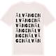 Vintage White t-shirt med Älvängen ordlek t-shirt