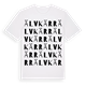 White t-shirt med Älvkärr ordlek t-shirt