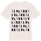 Vintage White t-shirt med Älvkärr ordlek t-shirt