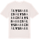 Vintage White t-shirt med Älvsnabben ordlek t-shirt