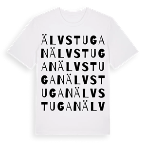 Älvstugan ordlek t-shirt – ekologisk bomull t-shirt från Pinshirt