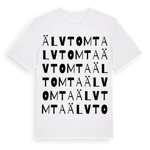 Älvtomta ordlek t-shirt – ekologisk bomull t-shirt från Pinshirt